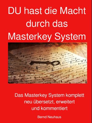 cover image of DU hast die Macht durch das Masterkey System